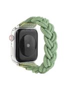 Elastic Woven Watch Band Replacement for Apple Watch Series 10 42mm / 9 8 7 41mm / 6 5 4 SE SE (2022) SE (2023) 40mm / 3 2 1 38mm - Green