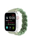 Elastic Woven Watch Band Replacement for Apple Watch Series 10 42mm / 9 8 7 41mm / 6 5 4 SE SE (2022) SE (2023) 40mm / 3 2 1 38mm - Green