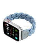 Elastic Woven Watch Band Replacement for Apple Watch Series 10 42mm / 9 8 7 41mm / 6 5 4 SE SE (2022) SE (2023) 40mm / 3 2 1 38mm - Sky Blue