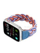 Elastic Woven Watch Band Replacement for Apple Watch Series 10 42mm / 9 8 7 41mm / 6 5 4 SE SE (2022) SE (2023) 40mm / 3 2 1 38mm - Sky Blue Camouflage