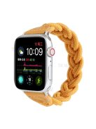 Elastic Woven Watch Band Replacement for Apple Watch Series 10 42mm / 9 8 7 41mm / 6 5 4 SE SE (2022) SE (2023) 40mm / 3 2 1 38mm - Yellow