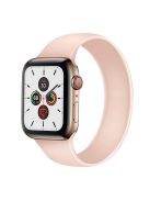 Elasticity Silicone Smart Watch Strap (Size: L) for Apple Watch Series 10 42mm / 9 8 7 41mm / 6 5 4 SE SE (2022) SE (2023) 40mm / 3 2 1 38mm - Pink