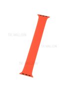 Elasticity Silicone Smart Watch Strap (Size: L) for Apple Watch Series 10 42mm / 9 8 7 41mm / 6 5 4 SE SE (2022) SE (2023) 40mm / 3 2 1 38mm, Size: L - Orange