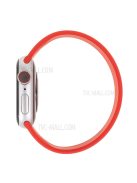 Elasticity Silicone Smart Watch Strap (Size: L) for Apple Watch Series 10 42mm / 9 8 7 41mm / 6 5 4 SE SE (2022) SE (2023) 40mm / 3 2 1 38mm, Size: L - Red