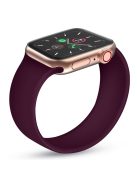 Elasticity Silicone Smart Watch Strap (Standard Size: S) for Apple Watch Series 10 42mm / 9 8 7 41mm / 6 5 4 SE SE (2022) SE (2023) 40mm / 3 2 1 38mm - Purple