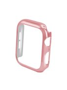 Electroplating Frame PC Protective Case for Apple Watch Series 6/SE/5/4 40mm - Pink