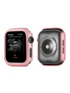 Electroplating Frame PC Protective Case for Apple Watch Series 6/SE/5/4 40mm - Pink