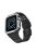 Electroplating One-Piece Soft TPU Smart Watch Replacement Strap for Apple Watch Series 10 42mm / 9 8 7 41mm / 6 5 4 SE SE (2022) SE (2023) 40mm / 3 2 1 38mm - Black / Silver