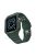 Electroplating One-Piece Soft TPU Smart Watch Replacement Strap for Apple Watch Series 10 42mm / 9 8 7 41mm / 6 5 4 SE SE (2022) SE (2023) 40mm / 3 2 1 38mm - Midnight Green / Green