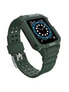 Electroplating One-Piece Soft TPU Smart Watch Replacement Strap for Apple Watch Series 10 42mm / 9 8 7 41mm / 6 5 4 SE SE (2022) SE (2023) 40mm / 3 2 1 38mm - Midnight Green / Green