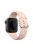 Engraved Bands for Apple Watch Series 10 42mm / 9 8 7 41mm / SE (2023) SE (2022) SE 6 5 4 40mm / 3 2 1 38mm Silicone Strap Watch Bracelet - Pink