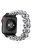 Faux Pearl Rhinestone Decor Wrist Strap Smart Watch Band Bracelet for Apple Watch Series 10 42mm / 9 8 7 41mm / 6 5 4 SE SE (2022) SE (2023) 40mm / 3 2 1 38mm - Black