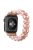 Faux Pearl Rhinestone Decor Wrist Strap Smart Watch Band Bracelet for Apple Watch Series 10 42mm / 9 8 7 41mm / 6 5 4 SE SE (2022) SE (2023) 40mm / 3 2 1 38mm - Rose Gold