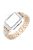 Five Beads Metal Smart Watch Band Wrist Strap + Rhinestone Decor Watch Case for Apple Watch SE 44mm / SE (2022) 44mm / SE (2022) 44mm Series 6 / 5 / 4 44mm - Gold