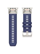 Fluorine Rubber Strap for Apple Watch 10 46mm / Ultra 2 / Ultra 49mm / 9 8 7 45mm / SE (2023) SE (2022) SE 6 5 4 44mm / 3 2 1 42mm Wrist Band - Blue