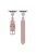 For Apple Watch 10 42mm / 9 8 7 41mm / SE (2023) SE (2022) SE 6 5 4 40mm / 3 2 1 38mm Leather Watch Band with Floral Connector - Pink / Pink Starlight