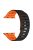 For Apple Watch 10 42mm / 9 8 7 41mm / SE (2023) SE (2022) SE 6 5 4 40mm / 3 2 1 38mm Magnetic Silicone Sport Band - Black  /  Orange