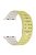 For Apple Watch 10 42mm / 9 8 7 41mm / SE (2023) SE (2022) SE 6 5 4 40mm / 3 2 1 38mm Magnetic Silicone Sport Band - Lemon Yellow  /  Grey