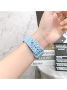 For Apple Watch 10 42mm / 9 8 7 41mm / SE (2023) SE (2022) SE 6 5 4 40mm / 3 2 1 38mm Silicone Watch Band - Baby Blue