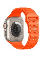 For Apple Watch 10 42mm / 9 8 7 41mm / SE (2023) SE (2022) SE 6 5 4 40mm / 3 2 1 38mm Silicone Watch Band - Orange