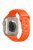 For Apple Watch 10 42mm / 9 8 7 41mm / SE (2023) SE (2022) SE 6 5 4 40mm / 3 2 1 38mm Silicone Watch Band - Orange