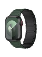 For Apple Watch 10 46mm / Ultra 2 / Ultra 49mm / 9 8 7 45mm / SE (2023) SE (2022) SE 6 5 4 44mm / 3 2 1 42mm 3 Beads Watch Strap - Blackish Green+Black