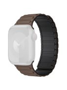 For Apple Watch 10 46mm / Ultra 2 / Ultra 49mm / 9 8 7 45mm / SE (2023) SE (2022) SE 6 5 4 44mm / 3 2 1 42mm 3 Beads Watch Strap - Chocolate+Balck