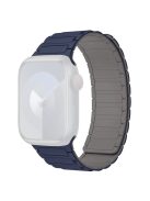 For Apple Watch 10 46mm / Ultra 2 / Ultra 49mm / 9 8 7 45mm / SE (2023) SE (2022) SE 6 5 4 44mm / 3 2 1 42mm 3 Beads Watch Strap - Indigo Blue+Grey