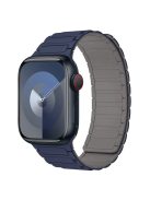 For Apple Watch 10 46mm / Ultra 2 / Ultra 49mm / 9 8 7 45mm / SE (2023) SE (2022) SE 6 5 4 44mm / 3 2 1 42mm 3 Beads Watch Strap - Indigo Blue+Grey