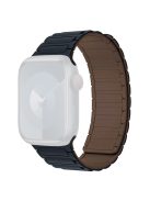 For Apple Watch 10 46mm / Ultra 2 / Ultra 49mm / 9 8 7 45mm / SE (2023) SE (2022) SE 6 5 4 44mm / 3 2 1 42mm 3 Beads Watch Strap - Midnight Blue+Chocolate