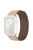 For Apple Watch 10 46mm / Ultra 2 / Ultra 49mm / 9 8 7 45mm / SE (2023) SE (2022) SE 6 5 4 44mm / 3 2 1 42mm 3 Beads Watch Strap - Milk Tea+Chocolate