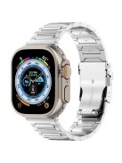 For Apple Watch 10 46mm / Ultra 2 / Ultra 49mm / 9 8 7 45mm / SE (2023) SE (2022) SE 6 5 4 44mm / 3 2 1 42mm 3 Titanium Metal Watch Band - Silver