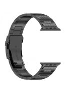 For Apple Watch 10 46mm / Ultra 2 / Ultra 49mm / 9 8 7 45mm / SE (2023) SE (2022) SE 6 5 4 44mm / 3 2 1 42mm 5-Bead Titanium Alloy Strap - Black