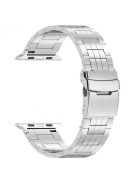 For Apple Watch 10 46mm / Ultra 2 / Ultra 49mm / 9 8 7 45mm / SE (2023) SE (2022) SE 6 5 4 44mm / 3 2 1 42mm 5-Bead Titanium Alloy Strap - Silver