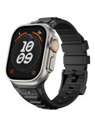 For Apple Watch 10 46mm / Ultra 2 / Ultra 49mm / 9 8 7 45mm / SE (2023) SE (2022) SE 6 5 4 44mm / 3 2 1 42mm Adjustable Strap Silicone Band - Black