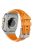 For Apple Watch 10 46mm / Ultra 2 / Ultra 49mm / 9 8 7 45mm / SE (2023) SE (2022) SE 6 5 4 44mm / 3 2 1 42mm Adjustable Strap Silicone Band - Titanium+Orange