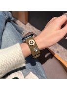 For Apple Watch 10 46mm / Ultra 2 / Ultra 49mm / 9 8 7 45mm / SE (2023) SE (2022) SE 6 5 4 44mm / 3 2 1 42mm Art Plush Wristband - Army Green