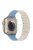 For Apple Watch 10 46mm / Ultra 2 / Ultra 49mm / 9 8 7 45mm / SE (2023) SE (2022) SE 6 5 4 44mm / 3 2 1 42mm Bamboo Joint Strap - Antique White+Mist Blue