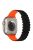 For Apple Watch 10 46mm / Ultra 2 / Ultra 49mm / 9 8 7 45mm / SE (2023) SE (2022) SE 6 5 4 44mm / 3 2 1 42mm Bamboo Joint Strap - Black+Orange