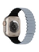 For Apple Watch 10 46mm / Ultra 2 / Ultra 49mm / 9 8 7 45mm / SE (2023) SE (2022) SE 6 5 4 44mm / 3 2 1 42mm Bamboo Joint Strap - Obsidian Grey+Black