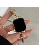 For Apple Watch 10 46mm / Ultra 2 / Ultra 49mm / 9 8 7 45mm / SE (2023) SE (2022) SE 6 5 4 44mm / 3 2 1 42mm Band Zinc Alloy Leopard Head Bracelet - Gold