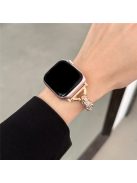 For Apple Watch 10 46mm / Ultra 2 / Ultra 49mm / 9 8 7 45mm / SE (2023) SE (2022) SE 6 5 4 44mm / 3 2 1 42mm Band Zinc Alloy Leopard Head Bracelet - Rose Gold