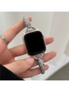 For Apple Watch 10 46mm / Ultra 2 / Ultra 49mm / 9 8 7 45mm / SE (2023) SE (2022) SE 6 5 4 44mm / 3 2 1 42mm Band Zinc Alloy Leopard Head Bracelet - Silver