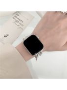 For Apple Watch 10 46mm / Ultra 2 / Ultra 49mm / 9 8 7 45mm / SE (2023) SE (2022) SE 6 5 4 44mm / 3 2 1 42mm Beaded Band Watch Bracelet - Pearl