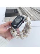 For Apple Watch 10 46mm / Ultra 2 / Ultra 49mm / 9 8 7 45mm / SE (2023) SE (2022) SE 6 5 4 44mm / 3 2 1 42mm Beaded Bracelet Strap - Beige