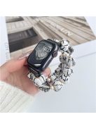 For Apple Watch 10 46mm / Ultra 2 / Ultra 49mm / 9 8 7 45mm / SE (2023) SE (2022) SE 6 5 4 44mm / 3 2 1 42mm Beaded Bracelet Strap - Black