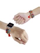 For Apple Watch 10 46mm / Ultra 2 / Ultra 49mm / 9 8 7 45mm / SE (2023) SE (2022) SE 6 5 4 44mm / 3 2 1 42mm Beads Strap Elephant Pendant - Multi-Color