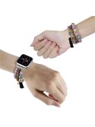 For Apple Watch 10 46mm / Ultra 2 / Ultra 49mm / 9 8 7 45mm / SE (2023) SE (2022) SE 6 5 4 44mm / 3 2 1 42mm Beads Strap Elephant Pendant - Purple