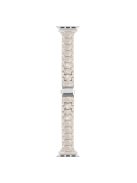 For Apple Watch 10 46mm / Ultra 2 / Ultra 49mm / 9 8 7 45mm / SE (2023) SE (2022) SE 6 5 4 44mm / 3 2 1 42mm Bracelet 3-Bead Watch Band - Milk Tea