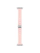 For Apple Watch 10 46mm / Ultra 2 / Ultra 49mm / 9 8 7 45mm / SE (2023) SE (2022) SE 6 5 4 44mm / 3 2 1 42mm Bracelet 3-Bead Watch Band - Pink